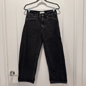 Abercrombie & Fitch Black Barrel Jeans Size 26 NWOT